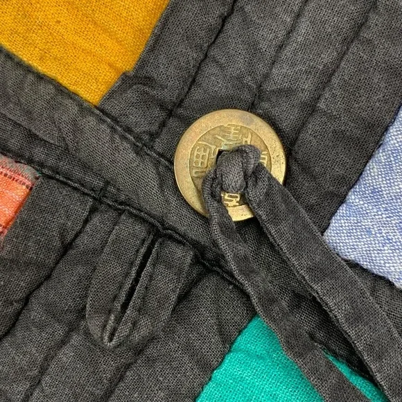 ❌SOLD❌90's patchwork color block cotton spring jacket by OSY - Picture 7 of 16